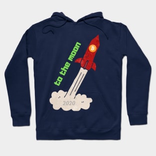 bitcoin to the moon Hoodie